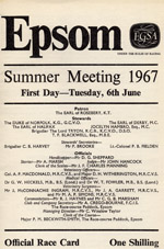 Race card front page