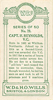 Back of cigarette card