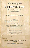 Book cover: The Story of the Typewriter
